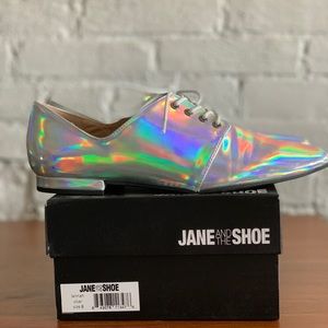 SOLD. Chrome Rainbow Oxfords